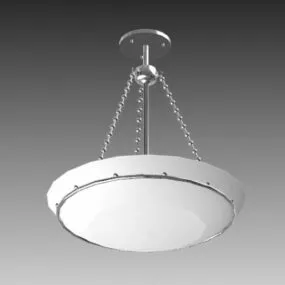 Bowl Shape Antique Pendant Light 3d model