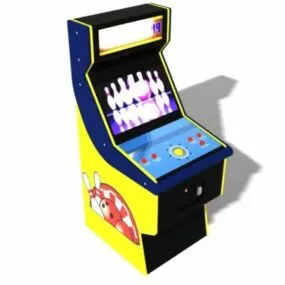 Supermarket Bowling Game Machine 3d model