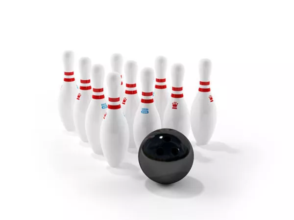 Sport Bowling Pin Set 3d model Sport Bowling Pin Set 3d model