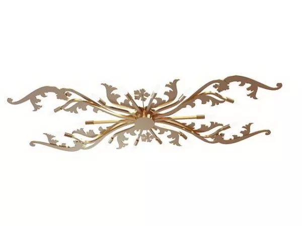 Brass Branch Decoration For Ceiling Lights 3d model Brass Branch Decoration For Ceiling Lights 3d model