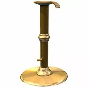 Vintage Brass Candlestick 3d model
