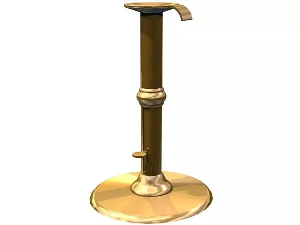 Candle Light In Vase Pot 3d model