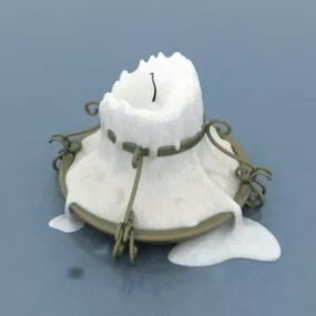 Brass Candlestick 3d model