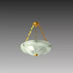 Brass Antique Home Pendant Light 3d model