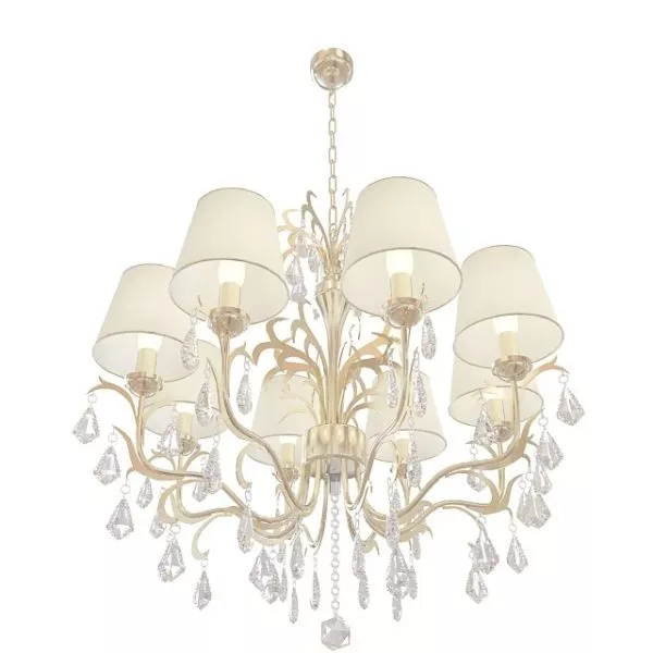 Brass Crystal Design Chandelier 3d model Brass Crystal Design Chandelier 3d model