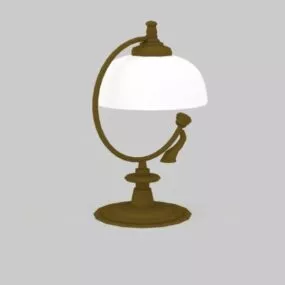 Table Dresser Brass Lamp 3d model