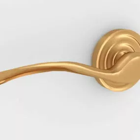 Home Brass Lever Door Handle 3d model