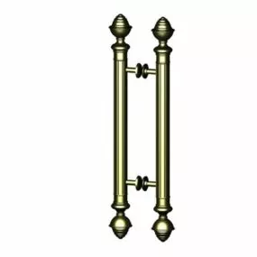 Old Brass Pull Door Handles 3d model