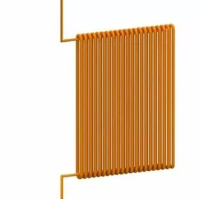 Brass Radiator Covered 3d model