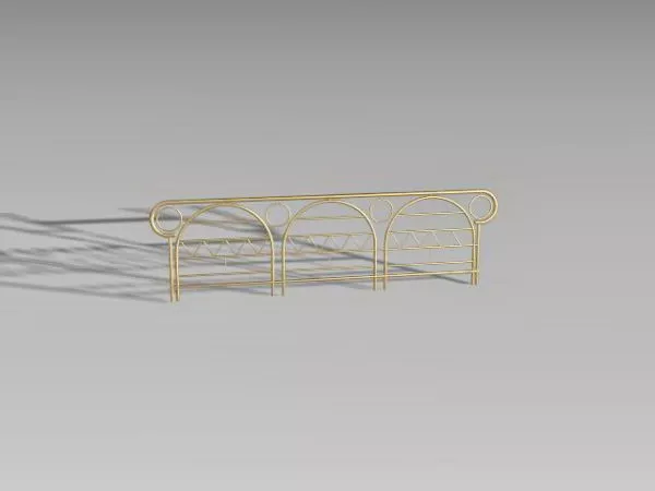 European Architecture Classic Handrail Component 3d model