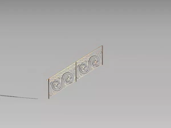 Indoor Curved Staircase 3d model