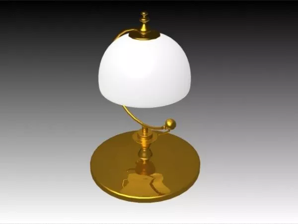 Furniture Brass Table Lamp 3d model Furniture Brass Table Lamp 3d model