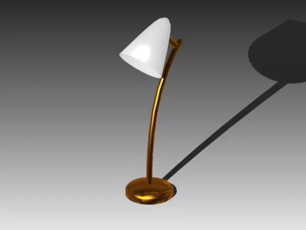 Brass Reading Lamp 3d model Brass Reading Lamp 3d model