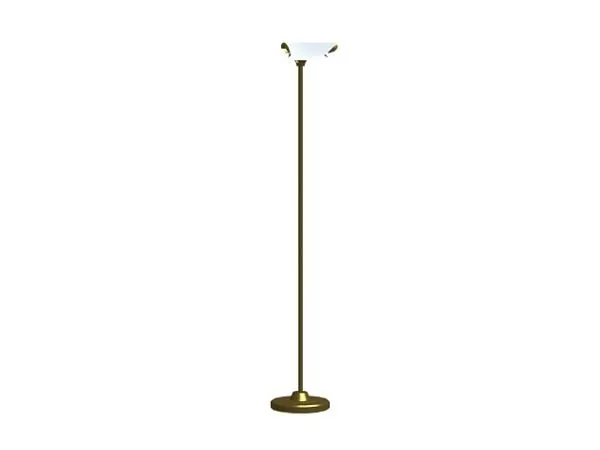 Brass Decorative Torchiere Floor Lamp 3d model Brass Decorative Torchiere Floor Lamp 3d model