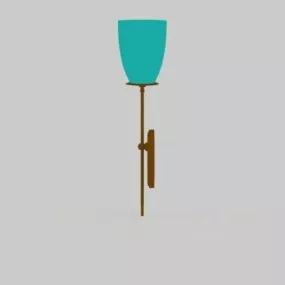 Stair Brass Wall Lamp 3d model