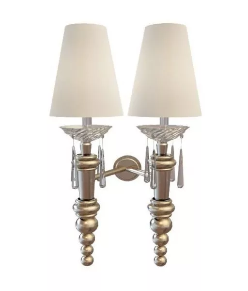 Antique Brass Hotel Wall Lamp 3d model Antique Brass Hotel Wall Lamp 3d model