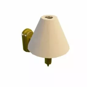Antique Brass Wall Light 3d model