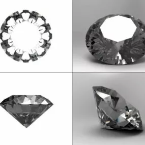 Brilliant Cut Diamond Piece 3d model