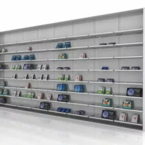 Store Brochure Display Rack 3d model