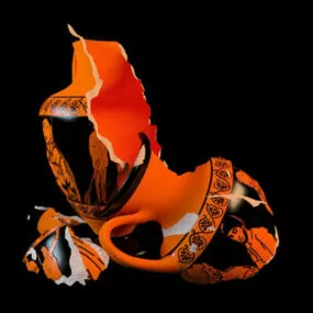 Broken Vase 3d model