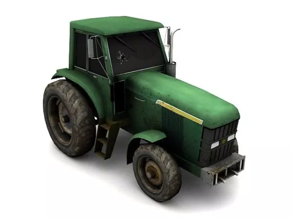 Industrial Machine Broken Tractor 3d model Industrial Machine Broken Tractor 3d model