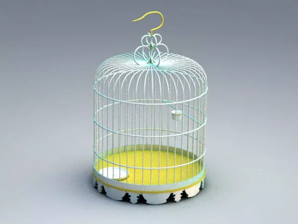 Metal Bird Cage 3d model Metal Bird Cage 3d model
