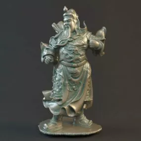 Ancient Statue Of Guan Yu 3d model