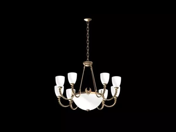 Bronze Material Bedroom Chandelier 3d model Bronze Material Bedroom Chandelier 3d model
