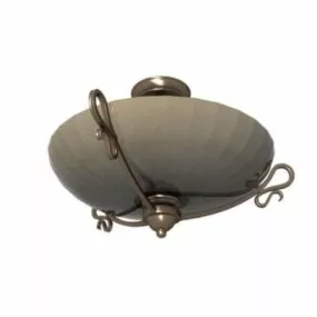 Antique Bronze Ceiling Lamp 3d model