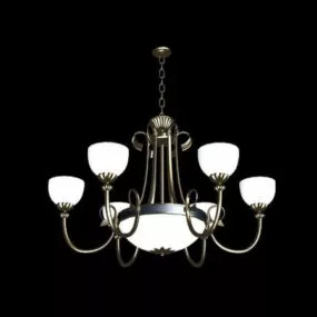 Classic Bronze Chandelier Lighting 3d model