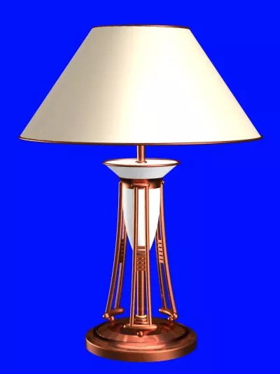 Bronze Metal Table Lamp Furniture 3d model Bronze Metal Table Lamp Furniture 3d model