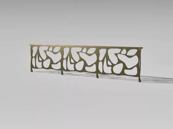 Indoor Curved Staircase 3d model