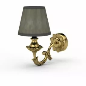 Antique Bronze Wall Light 3d model