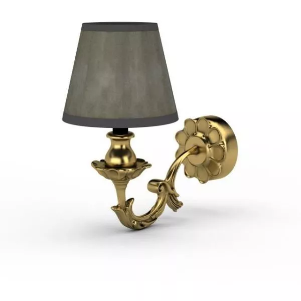 Antique Bronze Wall Light 3d model Antique Bronze Wall Light 3d model
