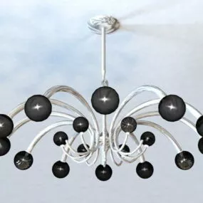 Home Bubble Ball Chandelier 3d model