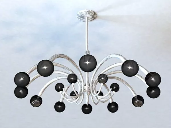 Home Bubble Ball Chandelier 3d model Home Bubble Ball Chandelier 3d model