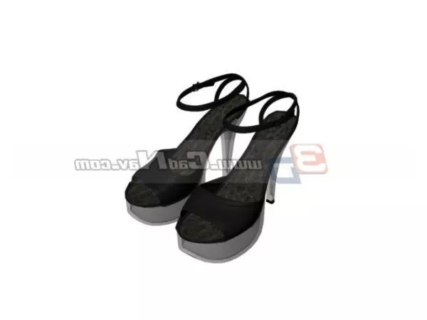 High Heel Dress Shoes 3d model