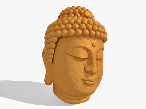Buddha Bust Statue 3d model