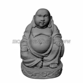 Living Room Buddha Statue 3d model