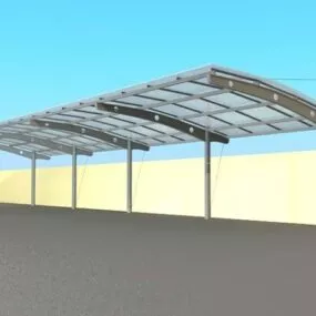 Outdoor Building Canopy 3d model