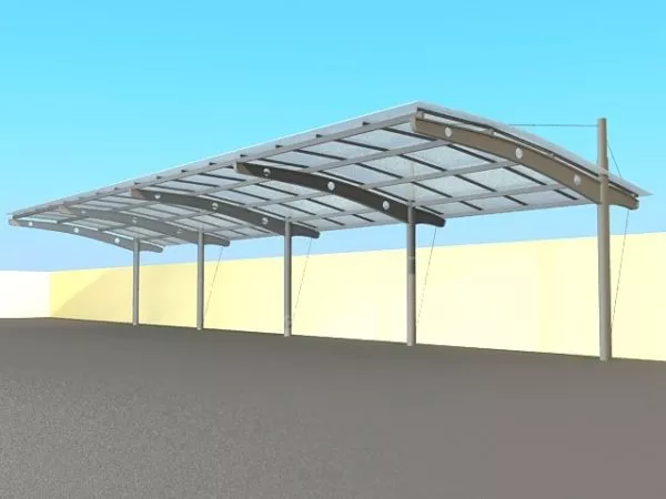 Outdoor Building Canopy 3d model Outdoor Building Canopy 3d model