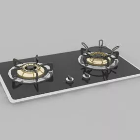 Gas Stove Top 3d model