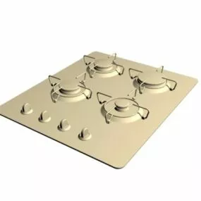 Kitchen Built In Gas Cooktop 3d model