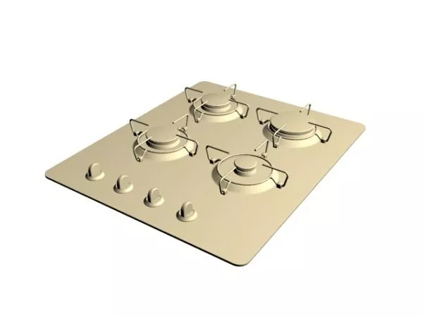 Kitchen Built In Gas Cooktop 3d model Kitchen Built In Gas Cooktop 3d model