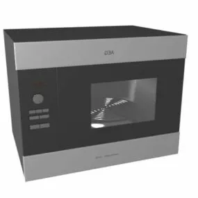 Built-in Kitchen Microwave Oven 3d model