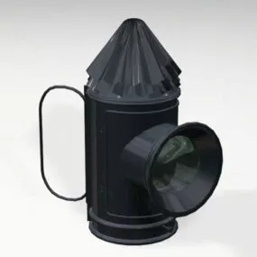 Old Bull Eye Lantern 3d model
