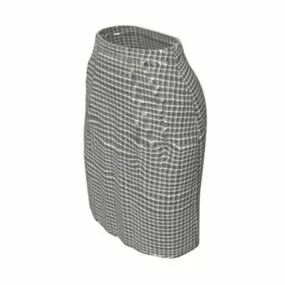 Fashion Office Pencil Skirt 3d model