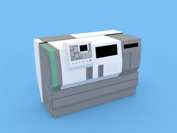 Industrial Cnc Machine Tool 3d model Industrial Cnc Machine Tool 3d model