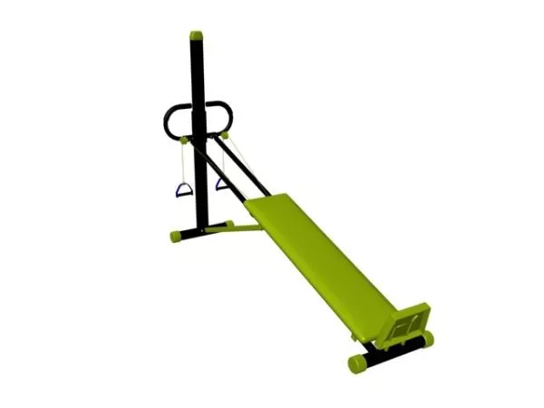 Gym Exercise Equipment Barbell Bench 3d model