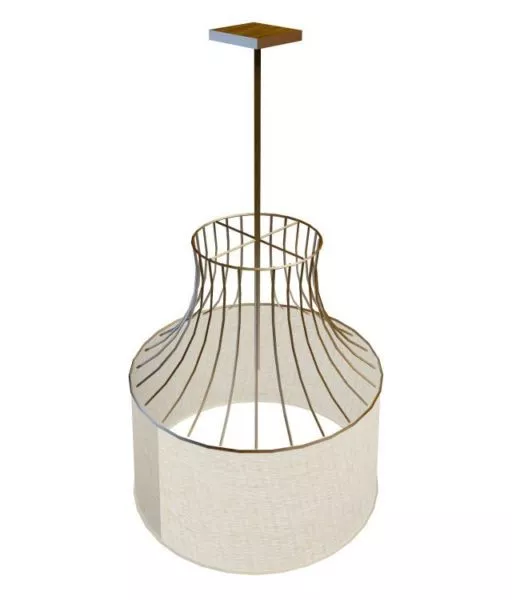 Cage Pendant Ceiling Light Fixture 3d model Cage Pendant Ceiling Light Fixture 3d model
